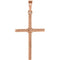 Rope Cross 14k Rose Gold Pendant (25.4x16.2 MM)