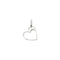 14k White Gold .05 Cttw. Diamond Heart Necklace