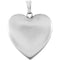 Inlaid Heart with Cross Sterling Silver Locket (25.23X23.67 MM)