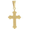 Treflee Youth Cross 14k Yellow Gold Pendant (13X9MM)