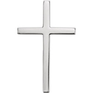 Platinum True Cross Pendant (25.75x15.75MM)