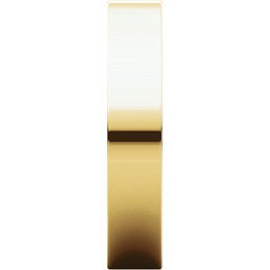 10k Yellow Gold 4mm Slim-Profile Flat Band, Size 4.5