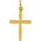 Petite Youth Cross 14k Yellow Gold Pendant (14X10MM)