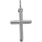 Western Cross Rhodium-Plated 14k White Gold Pendant (16.8X9MM)