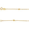 Girl's Gold Bead Station 14k Yellow Gold Bracelet, 6"