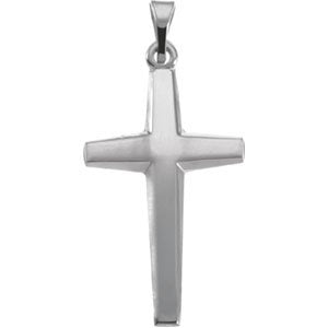 Childrens Sterling Silver Star Cross Pendant Necklace, 16"