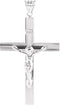 Hollow Crucifix Sterling Silver Pendant (57.7X38.5MM)