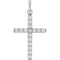 Platinum Diamond Cross Pendant (0.33 Ctw, Color GH, Clarity I1)