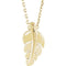 Journey Leaf Necklace,14k Yellow Gold, 18"