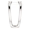 Diamond Two-Stone Negative Space Ring, Rhodium-Plated 14k White Gold, Size 7 (.06 Ctw, G-H Color, I1 Clarity)