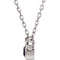 Chatham Created Alexandrite 'June' Birthstone 14k White Gold Pendant Necklace, 16"