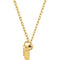 Diamond Solitaire Rope Trim 14k Yellow Gold Pendant Necklace, 16 " (0.1 Cttw)