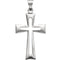 Platinum Cut-Out Cross Pendant (27.50X18.00 MM)