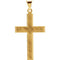 Inlay Cross 14k Yellow Gold Pendant (24.6X18MM)