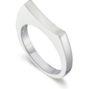 Sterling Silver Eclipse 2.75mm Stackable Ring, Size 7