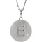 Diamond Letter 'E' Initial Sterling Silver Pendant Necklace, 18" (.005 Ct, GH Color, I2 Clarity)