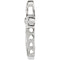 Diamond Micro Pavé Cross 14k White Gold Pendant (GH Color, I1 Clarity, 5/8 Cttw)