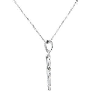 Sterling Silver The Broken Wing Pendant With Chain, 18"