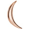 14k Rose Gold Crescent Pendant