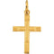 Childrens Small 14k Yellow Gold Cross in a Cross Pendant