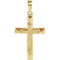 Hollow Christian Cross 14k Yellow Gold Pendant (20.5X14MM)