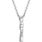 Diamond Infinity Cross Rhodium-Plated Sterling Silver Necklace, 18" (.1 Ctw, H+ Color, I2 Clarity)