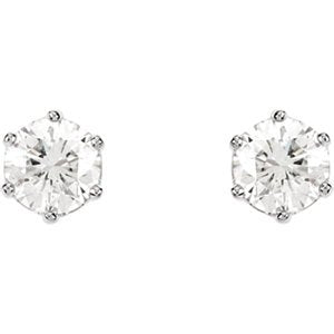 Diamond Stud Earrings, Rhodium-Plated 14k White Gold (2 Cttw, Color GH, Clarity I1)