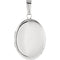 Oval Locket, Sterling Silver