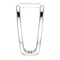 Platinum Diamond Negative Space Ring, Size 7 (.04 Ctw, G-H Color, SI2-SI3 Clarity)