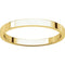 14k Yellow Gold Slim-Profile Flat 2mm Band