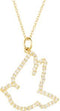 Diamond 'Dove' 14k Yellow Gold Pendant Necklace, 16" (1/4 Cttw)