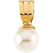 Girl's Freshwater Cultured Akoya Pearl 14k Yellow Gold Necklace (5mm), 15"