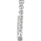 Diamond Bar Necklace in 14k White Gold, 18" (1/2 Cttw)