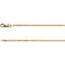 1.75mm 14k Yellow Solid Diamond Cut Cable Chain, 20"