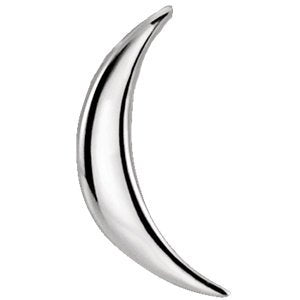 Platinum Crescent Pendant