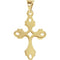 Fleury Cross 14k Yellow Gold Pendant (24.5X17 MM)