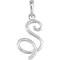 5-Stone Diamond Letter 'S' Initial 14k White Gold Pendant Necklace, 18" (.03 Cttw, GH, I1)