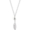 The Men's Jewelry Store (for HER) Diamond Heart Lock Sterling Silver Pendant Necklace,18" (1/10 Cttw)