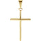 Men's Chapel Cross 14k Yellow Gold Pendant