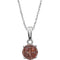 Brown Diamond Pendant Necklace in Rhodium Plate 14k White Gold, 18" (1/5 Cttw)