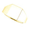 Men's Closed Back Rectangle Signet Ring, 10k Yellow Gold (11X10mm)