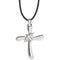 Holy Spirit Dove Cross Pendant Necklace, Sterling Silver, 18" (31.00 X 24.75 MM)