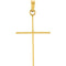 Simple Cross 14k Yellow Gold Pendant