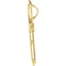 Fleurie Cross 18k Yellow Gold Pendant