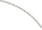 Sterling Silver Bead Chain Necklace 16"