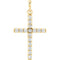 Diamond Cross Pendant, 14k Yellow Gold (.50 Ctw, Color GH, Clarity I1)