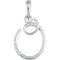 5-Stone Diamond Letter 'O' Initial 14k White Gold Pendant Necklace, 18" (.03 Cttw, GH, I1)