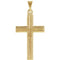 Simple Latin Cross 14k Yellow Gold Pendant