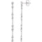 Diamond Chain Earrings, Rhodium-Plated 14k White Gold (1/3 Ctw, Color H+, Clarity I1)