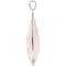 Rose Quartz Pear and Sterling Silver Necklace, 18"